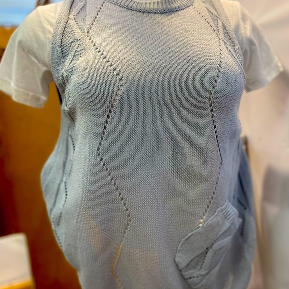 Soft Baby Blue Pastel Colour Knit Sweater - Picture 2 of 13